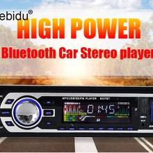 Kebidu 1Din автомобильный радиоприемник FM Bluetooth MP3 плеер Hands-free звонков автомобиля MP3 музыкальный плеер Поддержка 3,5 мм Джек SD карта флэш-накопитель AUX