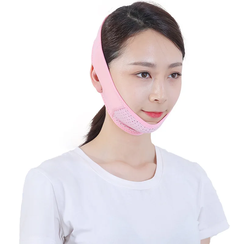 

Thin V Face Shaping Mask Breathable Face Lift Up Bandage Reduce Double Chin Bring Comfort Beauty Facial Slimming Device T0131CMD