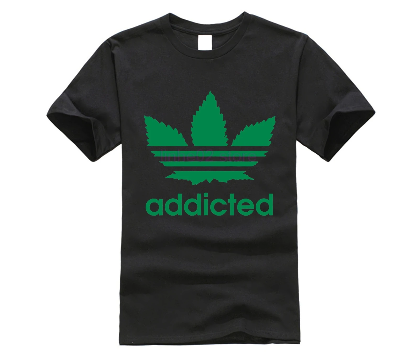 

2019 new ddicted Marijuana Logo men t shirt
