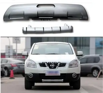 

ABS Front + Rear Bumper Protector Guard Skid Plate 2PCS For Nissan Qashqai 2007 2008 2009 2010 2011 2012 2013