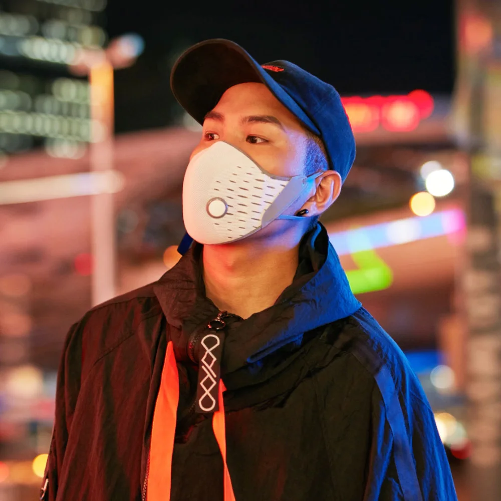 Xiaomi AirPOP активная маска для рта и лица анти-туман PM2.5 маска для велоспорта из дышащего материала с Сменный фильтр для лица Защитная Крышка маска