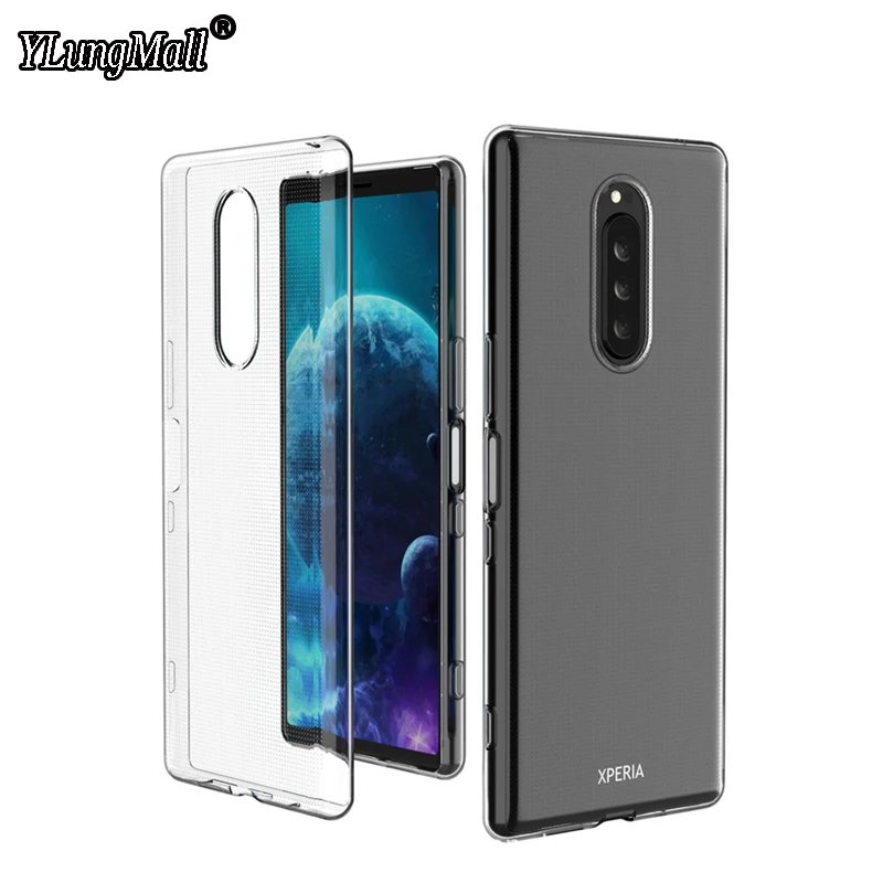 

Slim Soft Transparent Case for Sony Xperia 1 2 XZ2 Premium XZ4 Compact L3 L2 XA3 XA2 10 Plus Ultra Phone Case Silicone TPU Cover