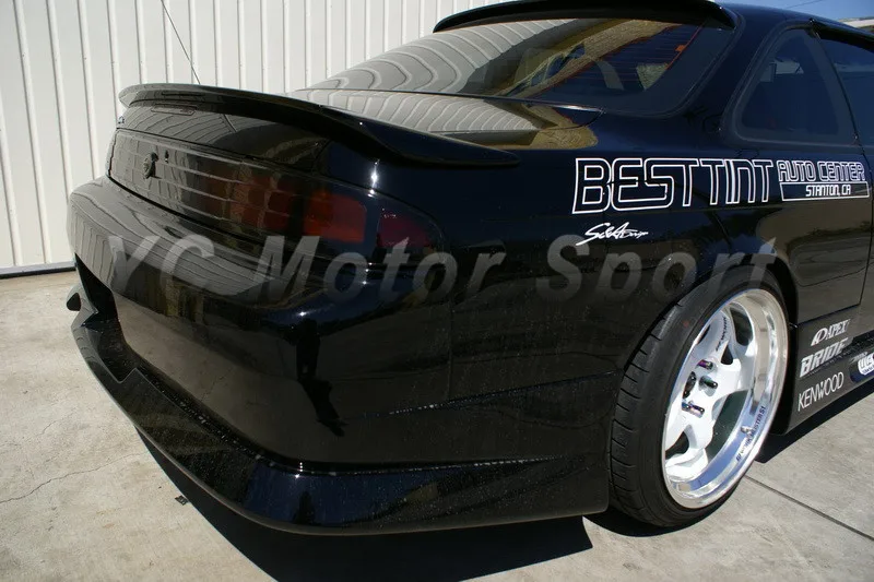 1995-1998 Nissan S14 S14A Silvia Zenki Kouki 200SX 240SX GP Sport Style 3pcs Trunk Spoiler CF (8)