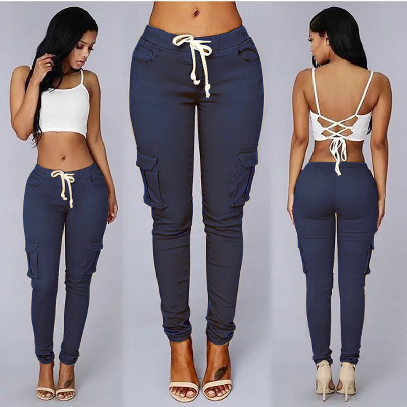 

New Source Sales Good Elastic Nice Material Packets Pencil 2020 New Design Fashion Soft Suitable Skinny Female Ladies Pants