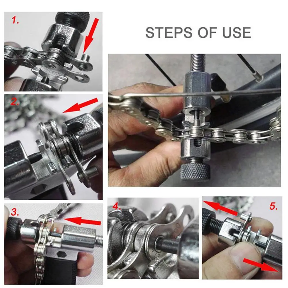 Крепление Велосипедный спорт линейка для цепи + инструмент для удаления цепи горный велосипед набор инструментов для обслуживания