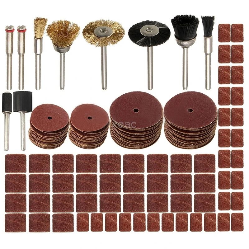 

150Pcs Rotary Power Tool Fits for Dremel 1/8" Shank Sanding Polish Accessory Bit Set Practical M04 dropship