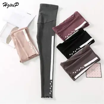 

Hzirip Free Casual High Waist Maternity Pants Fashion Stylish Pants Leggings Care Abdomen Belly Trousers Pregnant Women Clothes