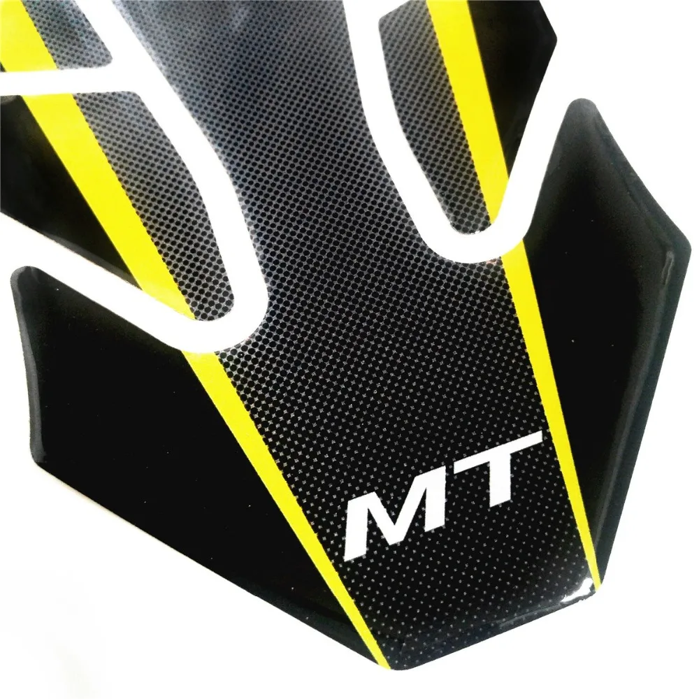 Для Yamaha MT25 MT03 MT07 MT09 MT10 крышка топливного бака мотоцикла Pad Наполнитель Масла Наклейки на бак Защитная Наклейка рыбья кость Танк Pad 3D