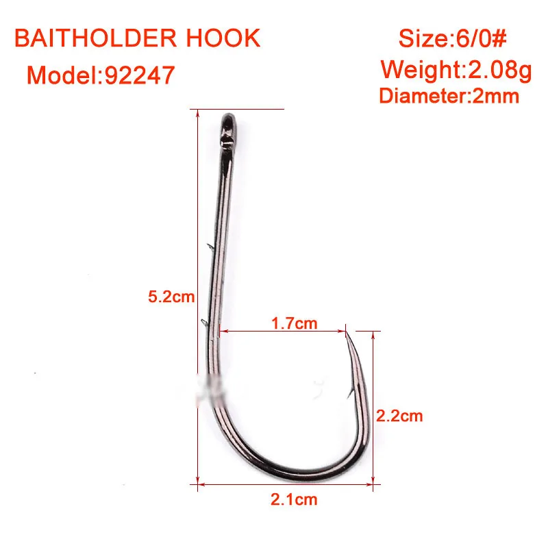 

100pcs Fishing Gear Soft Bug High Steel Carbon Bass Barbed Hooks Wide Crank FSS92247