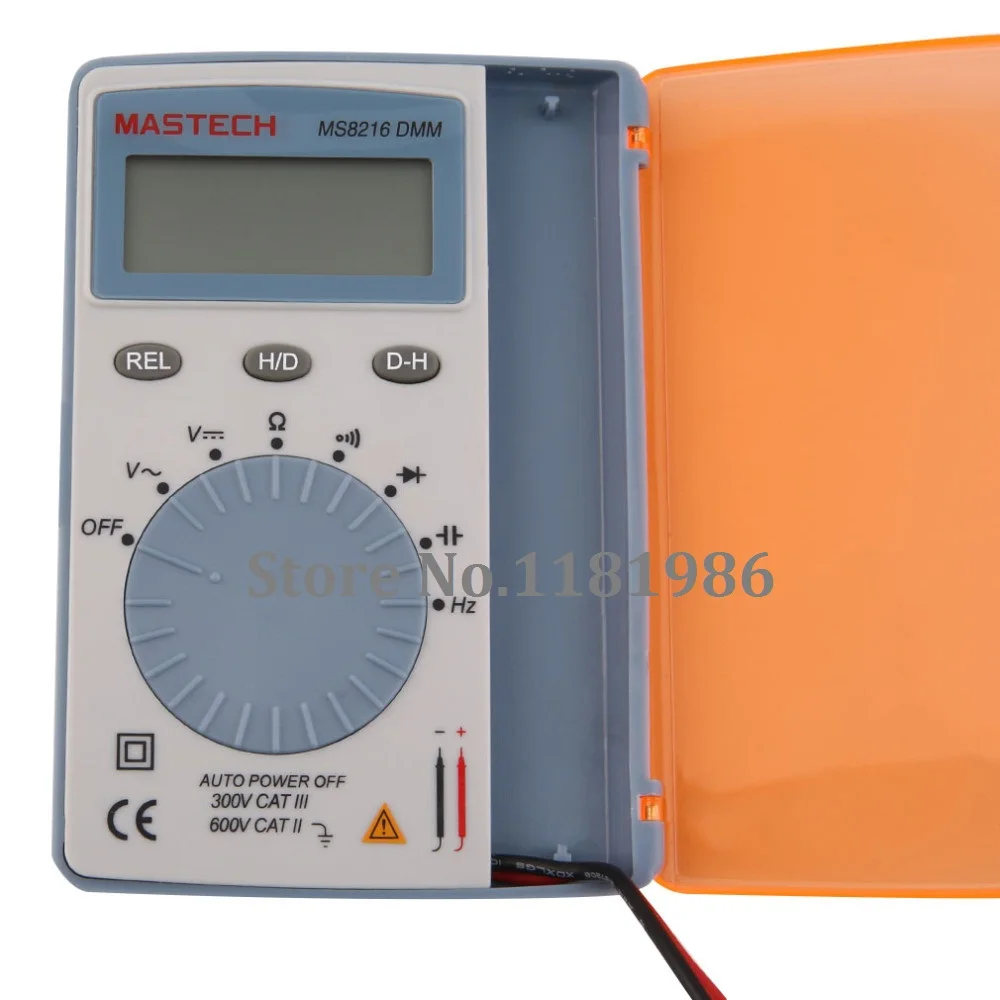 Цифровой Мультиметр MASTECH MS8216 Экстра тонкий карманный автоматический мультиметр