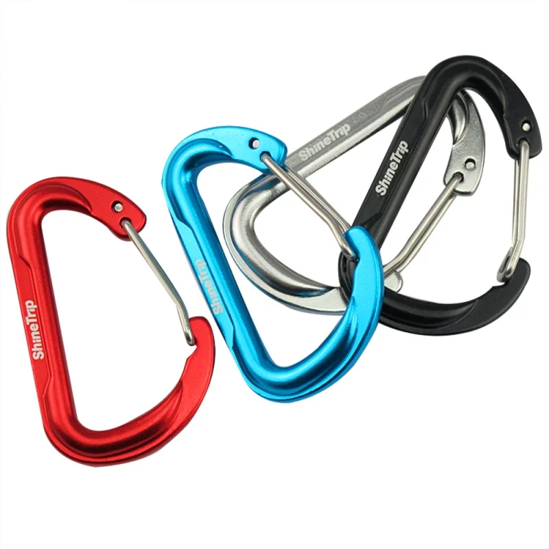 

Outdoor Camping Climbing Snap Clip Lock Fishing CC1 Aluminum Alloy EDC Tool Carabiner Keychain Buckle Hook Fishing 4 Tool