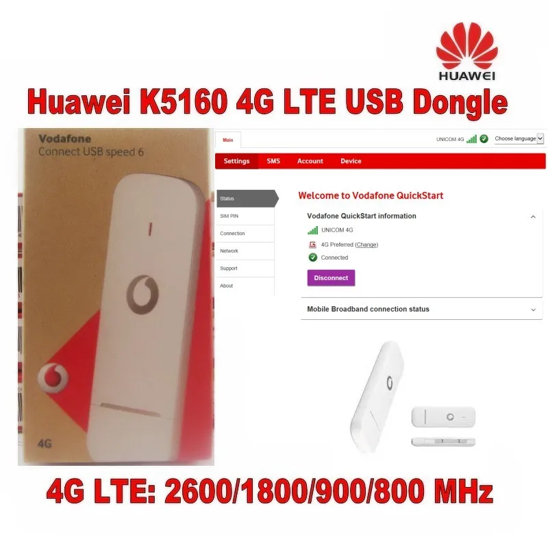 

Unlocked Huawei E8372H-153 4G LTE 150Mbps USB Modem Mobile WiFi Dongle& 4G USB WiFi Dongle PK E8278