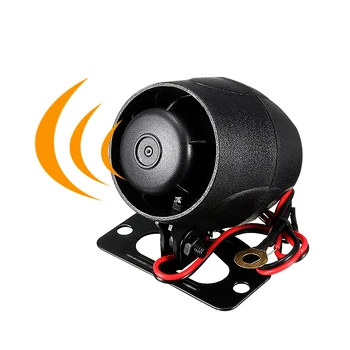 

Safurance 12V DC Car Van Truck Auto Bike Vehicle Alarm Warning Siren Horn Security Black Home Safety