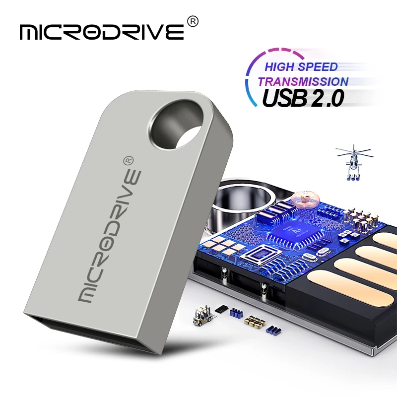 Супер мини металлический флэш накопитель USB 64 ГБ 32 16 8 4 геометрические формы карты