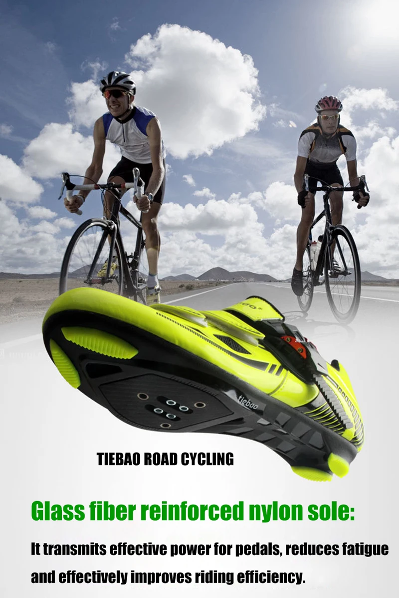 Tiebao/Обувь для шоссейного велоспорта; Мужская обувь для езды на велосипеде; комплект с педалью; спортивная обувь для велоспорта; женские кроссовки с самоблокирующимся замком; дышащая Спортивная обувь для велосипеда