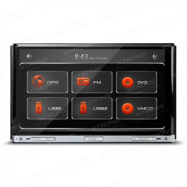 

XTRONS 7" 2 Din Car DVD player with GPS Navigation Universal Stereo CD Radio Player 7" Touch Screen 1080P 3G DVR Video Head Unit