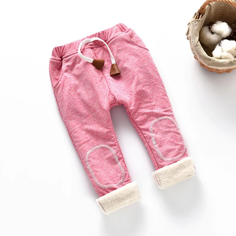 

Baby Boys Clothing 2019 High Quality Thicken Winter Warm Cashmere pants Children Pants Girls Wild Little Feet warm Pants 2T-6T