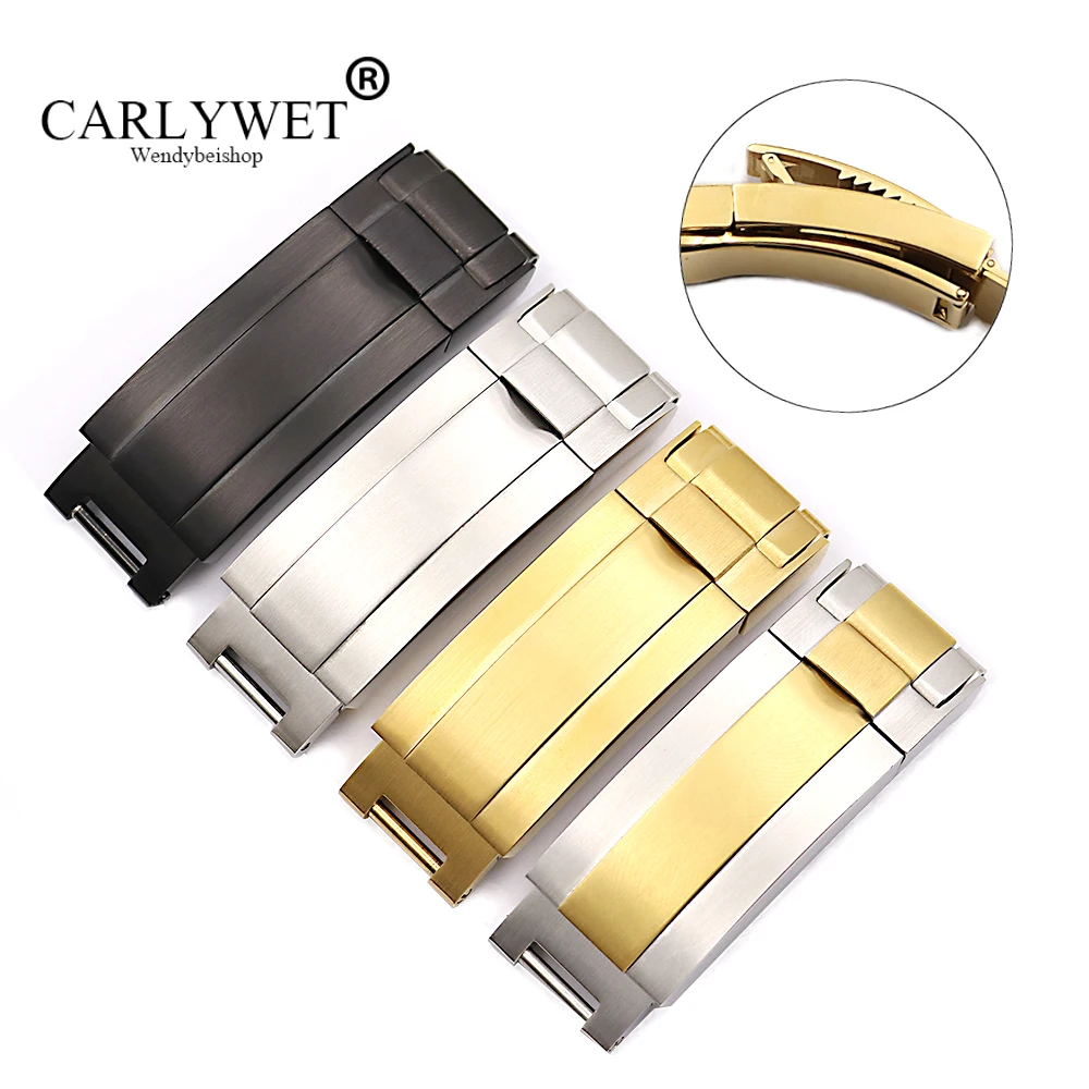 CARLYWET 9 мм x Оптовая Продажа 316L твердый металлический ремешок для часов из