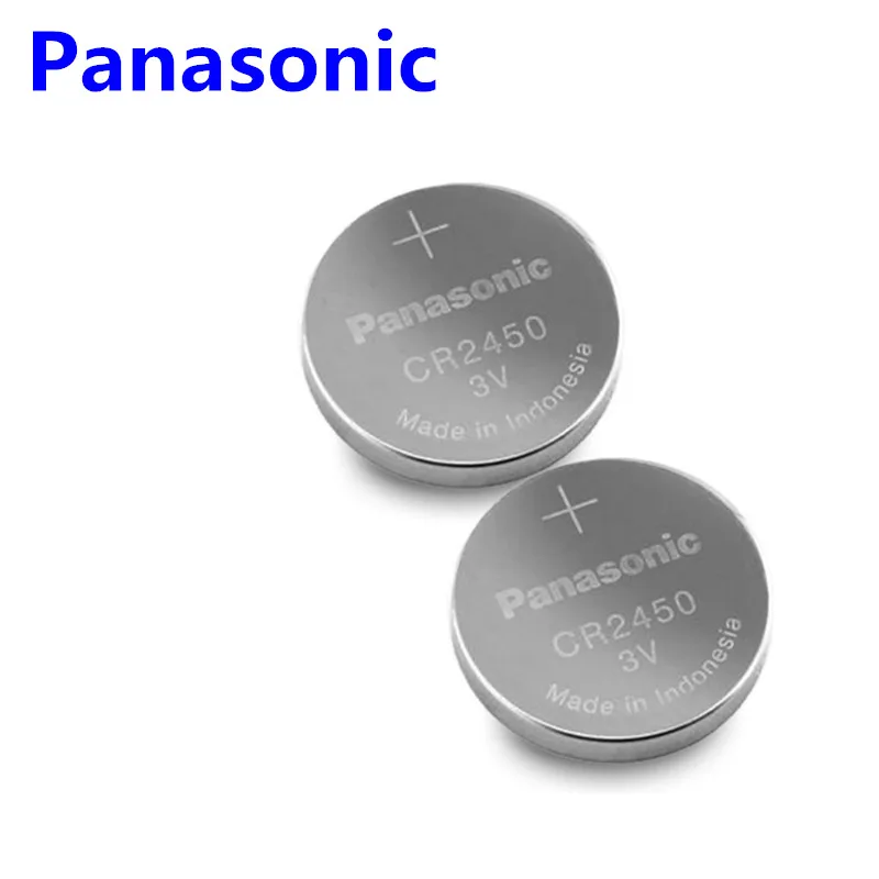

2PCS Original Panasonic CR2450 CR 2450 3V Lithium Button Cell Battery Coin Batteries For Watches,clocks,hearing aids