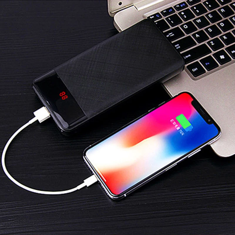 Внешний аккумулятор 20000 мАч 3USB внешний портативное зарядное устройство Bateria Externa
