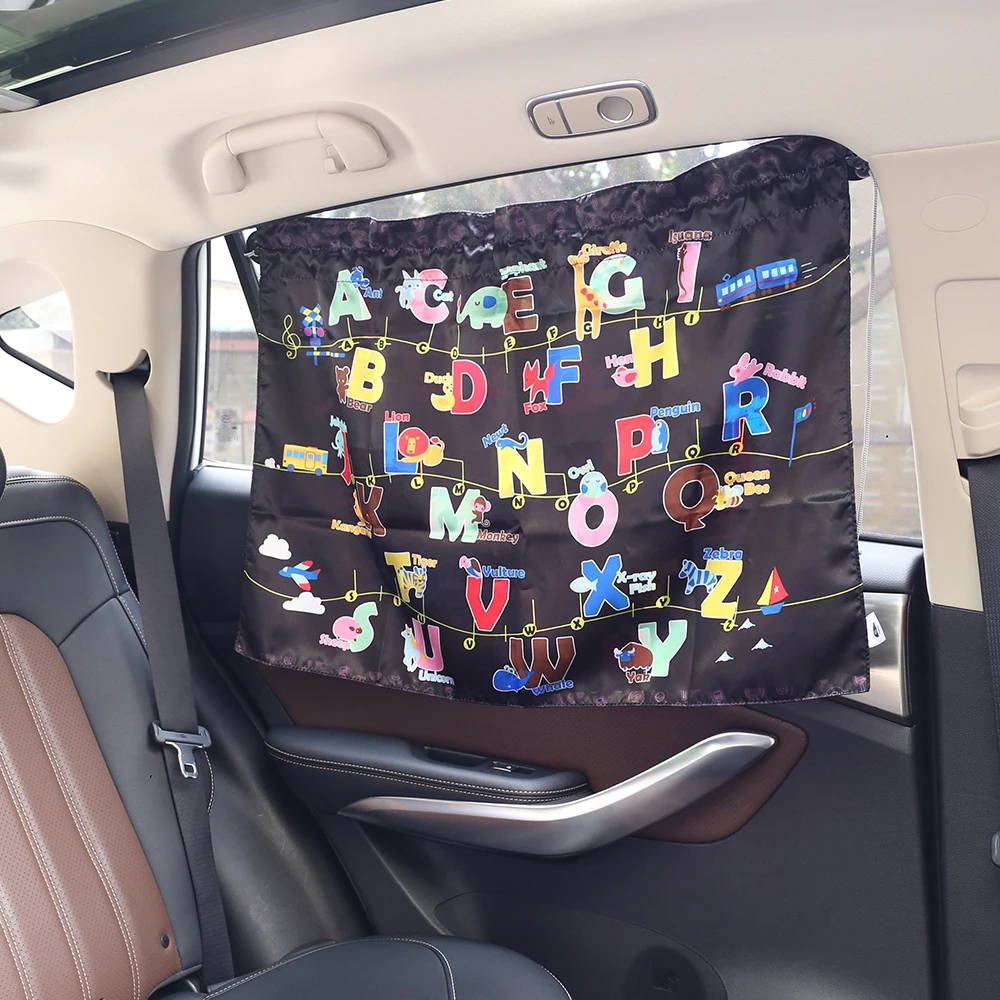 Автомобильное сиденье Солнцезащитная боковая оконная раздвижная занавеска 27,9 дюйма × 20 дюймов(2 в упаковке