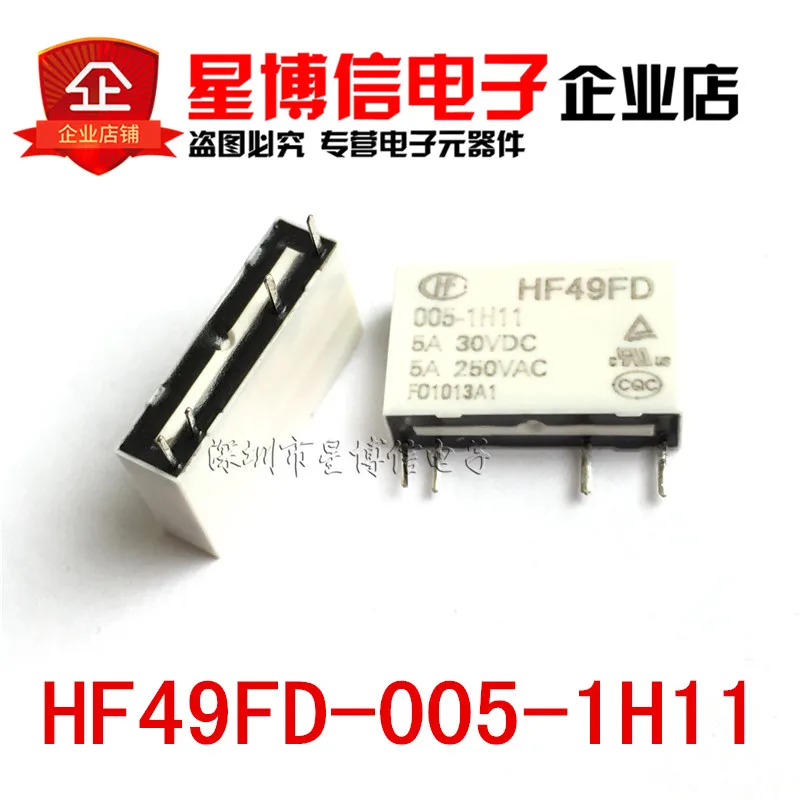 Реле 100% 5 шт./лот HF49FD-005 012 024 -1H11 HF49FD 005-1H11 4-контактный 5A250VAC | Обустройство дома