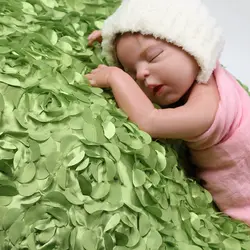 3D новорожденных фотографические реквизит Одежда реквизит вырос одеяла детские фотографировал цветок одеяла 3D цветочный атласные 130x95 см