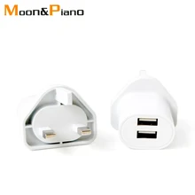 Трехногая британская стандартная конверсионная вилка двойной USB Мобильный телефон зарядка головка Гонконг Макао Великобритания Дубай заграничная розетка