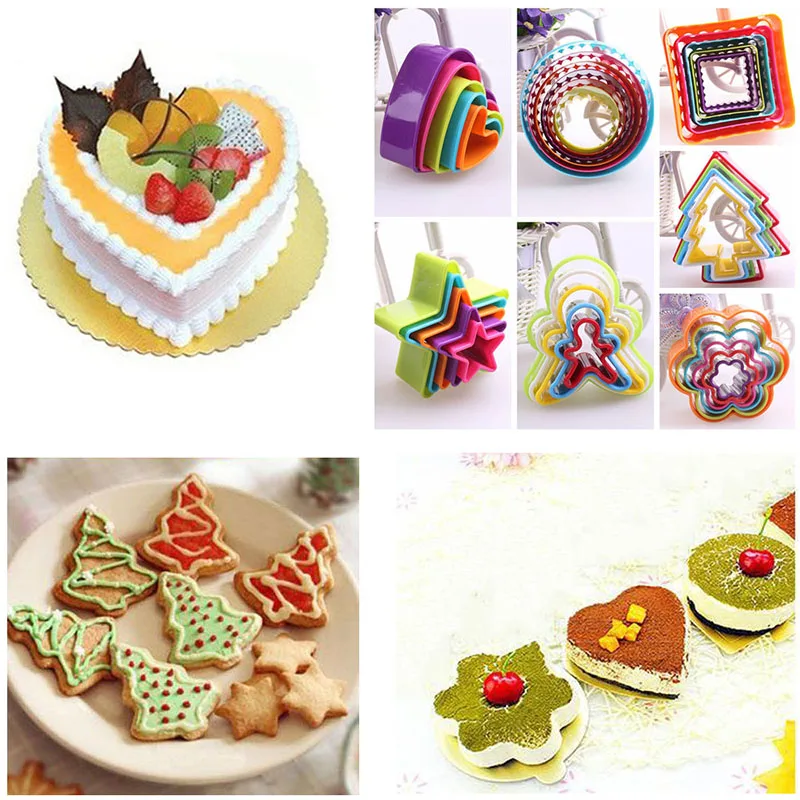 5pcs/6pcs/Set Cookie Cutter Cake Mold Biscuit Fondant DIY Cake Kitchen Cooking Kitchen Baking Tools Cake Cookie Mold Biscuit - Image 3