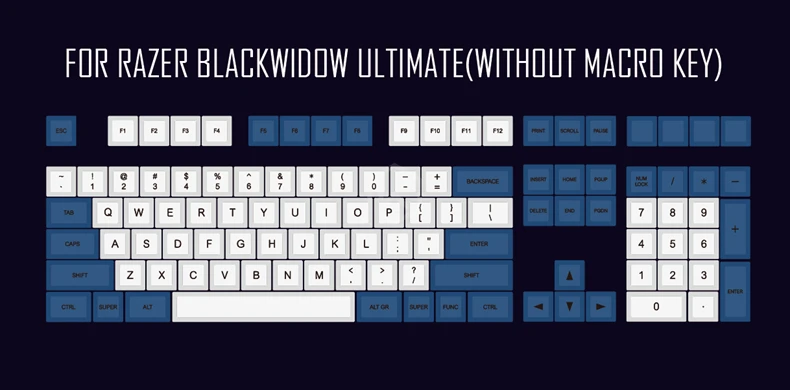 Dsa белый синий краситель Sub Keycap набор PBT пластик для клавиатуры gh60 xd60 xd84 cospad tada68 rs96 zz96 87 104 660