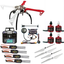 F450 Quadcopter Рамка Drone Kit + 2212 920KV/1000KV двигатель + BLheli программа 30A ESC + 9450/1045 Опора + APM + пульт дистанционного управления с приемником DIY