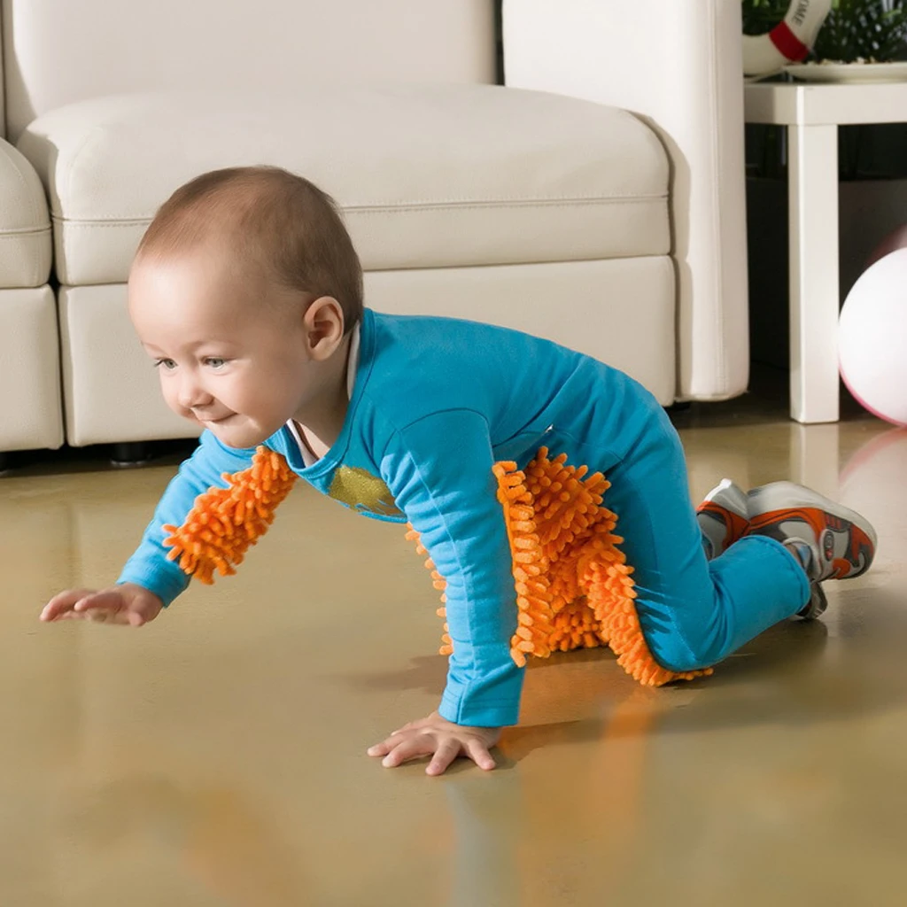 baby crawl mop suit
