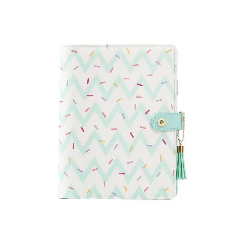 

2019 New Arrive Dokibook Lovedoki A5 Green Donut Binder Notebook Weekly Monthly Planner With Filler Pages