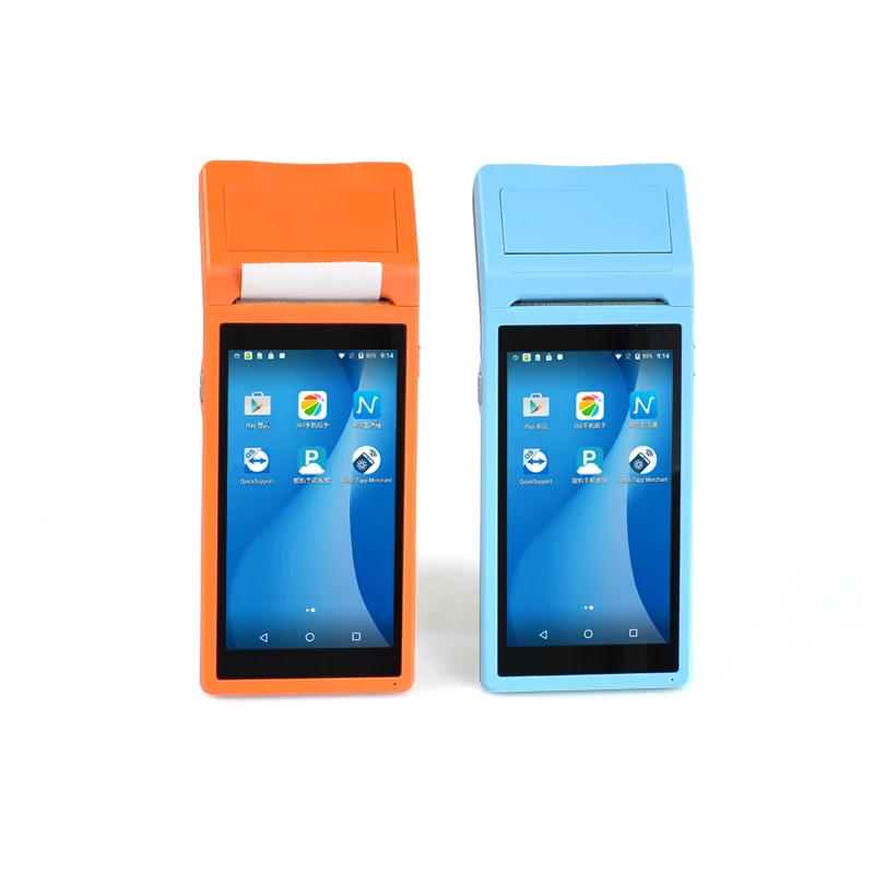 Портативный Android Мобильный платежный 3g Wifi большой экран термопринтер POS для оплаты