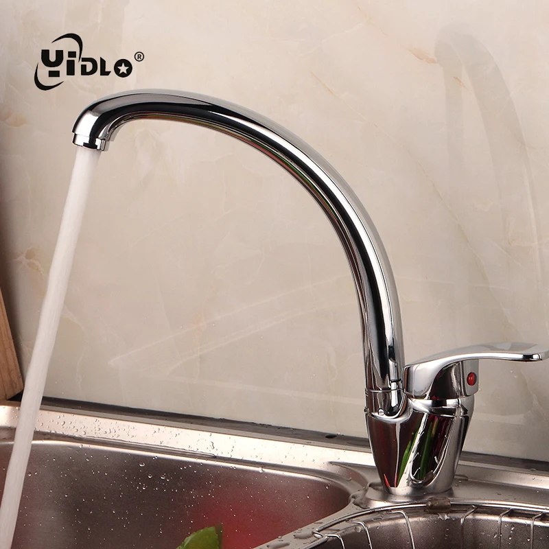 Kitchen Sink Faucet Ceramic Spool Integrated Single Hole Tap Rotary Brass Mixed Water Faucets For Washing Vegetables In Winter Kitchen Sink Faucet Ceramic Spool Integrated Single Hole Tap Rotary Brass Mixed Water Faucets For Washing Vegetables In Winter