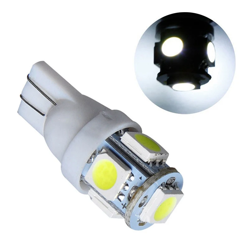 VicTsing Auto T10 Led White 194 W5W LED Car Super Bright Turn Side License Plate Light Lamp Bulb DC 12V Parking Light 6500K      (7)