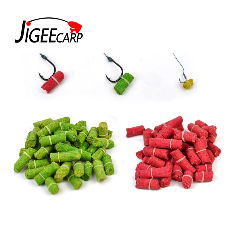 

JIGEECAR 2 Bags Carp Smell Baits Fishing Pellet Bait for Grass Carp Fishing Red Carp Fishing Lure Formula Insect Particle Rod