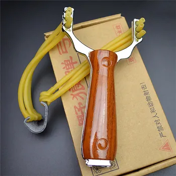 

Outdoor Powerful Zinc Alloy Rubber Band Catapult Slingshot Launcher Hunting Kits