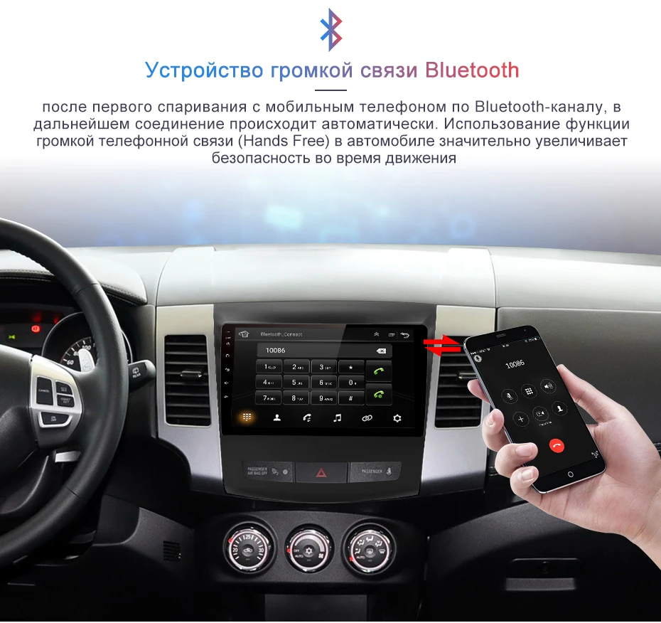 Junsun V1 2 дин магнитола андроид 8.1 навигатором For Mitsubishi Outlander xl 2007 2008 2011 Android 8.1 Штатное Головное устройство для Мицубиси Аутлендер 2 штатная магнитола автомобильная мультимедиа aвтомагнитола 40