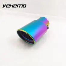 Vehemo Automobile Car Modification Rear Straight Exhaust Pipe Muffler Stainless Steel Car styling