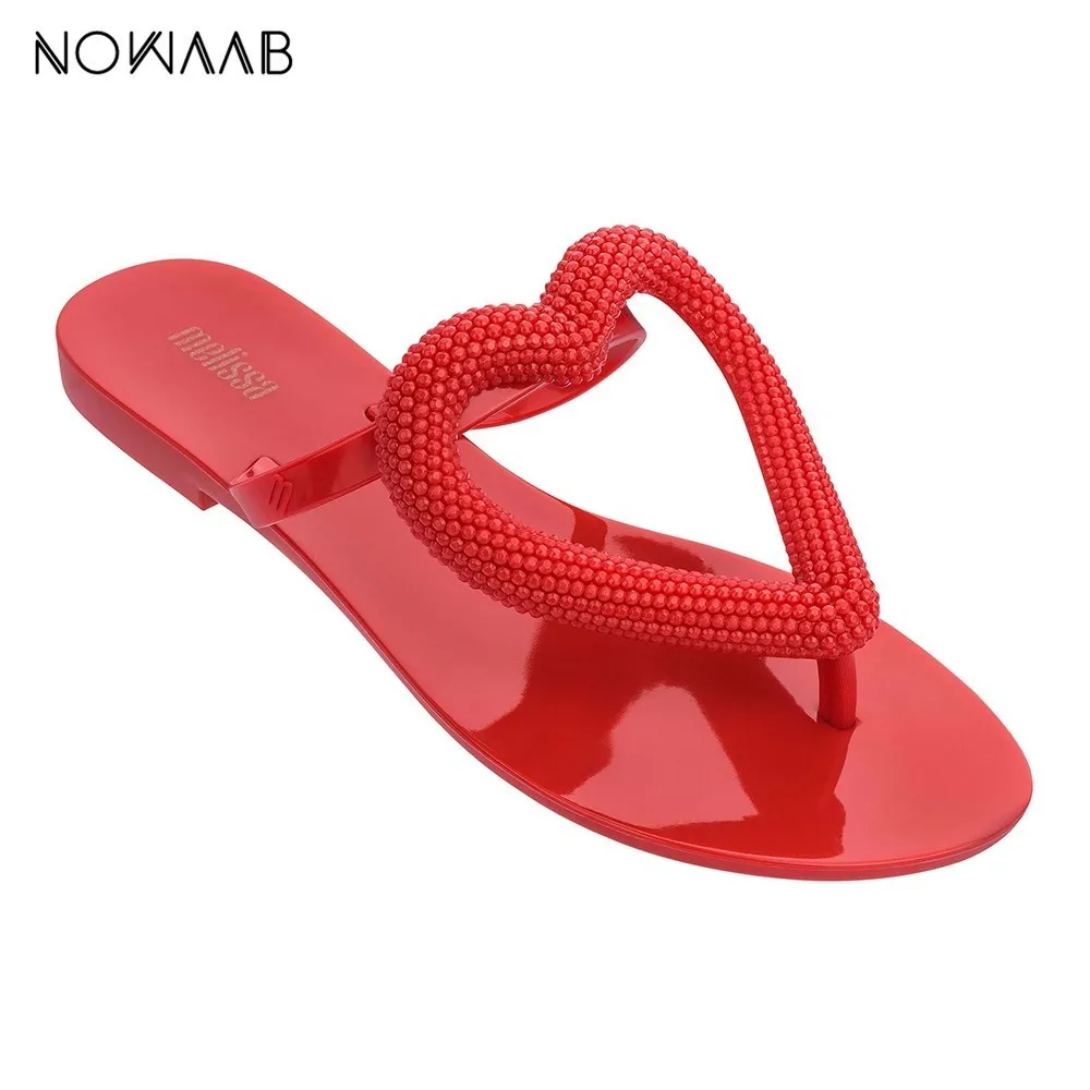 melissa big heart flip flop
