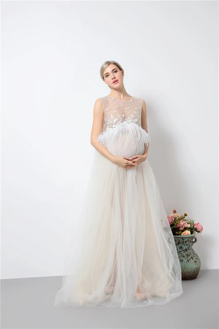 Фотосессия для беременных Длинные платья для будущих мам реквизит для фотосессии для беременных Одежда из вуали Envsoll