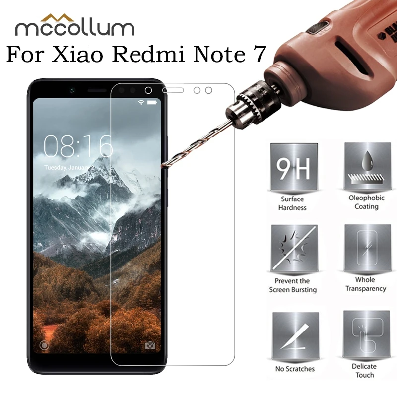 

Tempered Glass for Xiaomi Redmi Note 7 Screen Protector 9H 2.5D Phone Protective Glass on for Xiaomi Redmi Note7 Glass Films