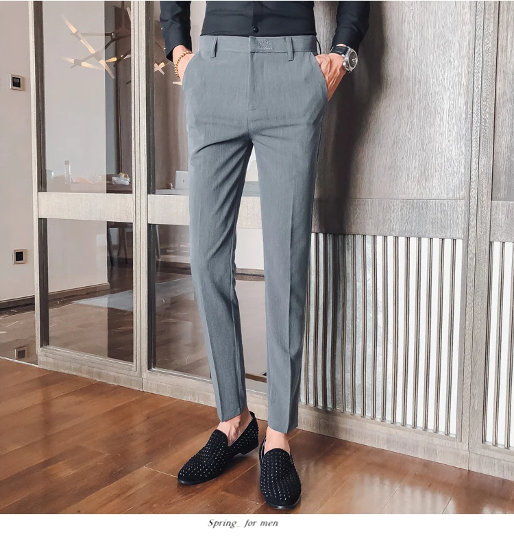 Платье Брюки Slim Fit Greyblack мужские деловые штаны деловые классические брюки мужские брюки офисные брюки мужские