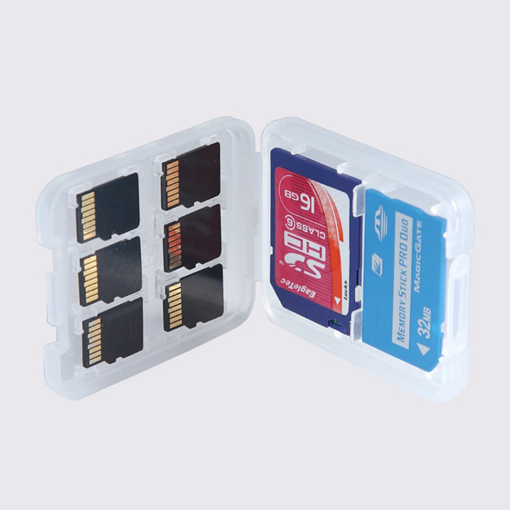 SD//SDHC 8 in 1 Memory Card Storage Case Holds 8 SD Cards or 4 Micro SD /& 4 SD//HC