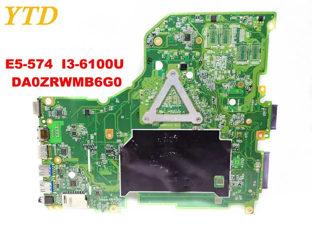 الأصلي لشركة أيسر E5-574 اللوحة المحمول E5-574 E5-574G I3-6100U DA0ZRWMB6G0 اختبار جيد شحن مجاني