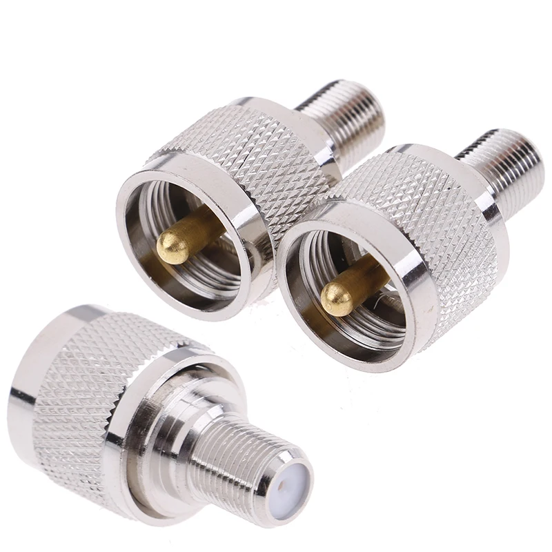 1pc F Female To UHF Male Jack RF Connector Converter Adapter