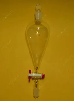 

500ml,24/29,Glass Pyriform Separatory Funnel,Pear Shape,PTFE Stopcock