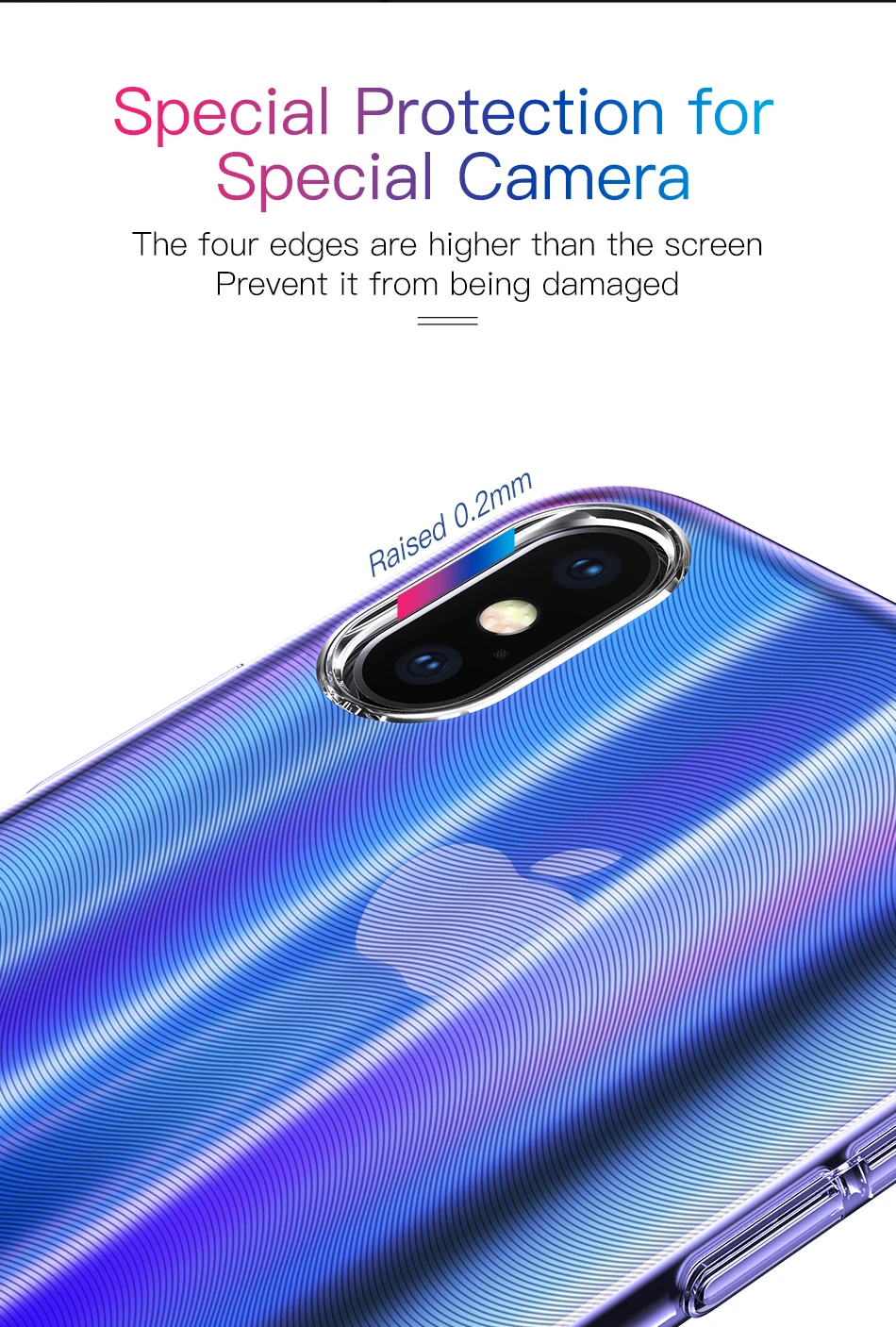 Роскошный чехол Baseus Aurora для iPhone Xs Max XR Xs, градиентный жесткий пластиковый защитный чехол из поликарбоната для iPhone, задняя крышка для телефона