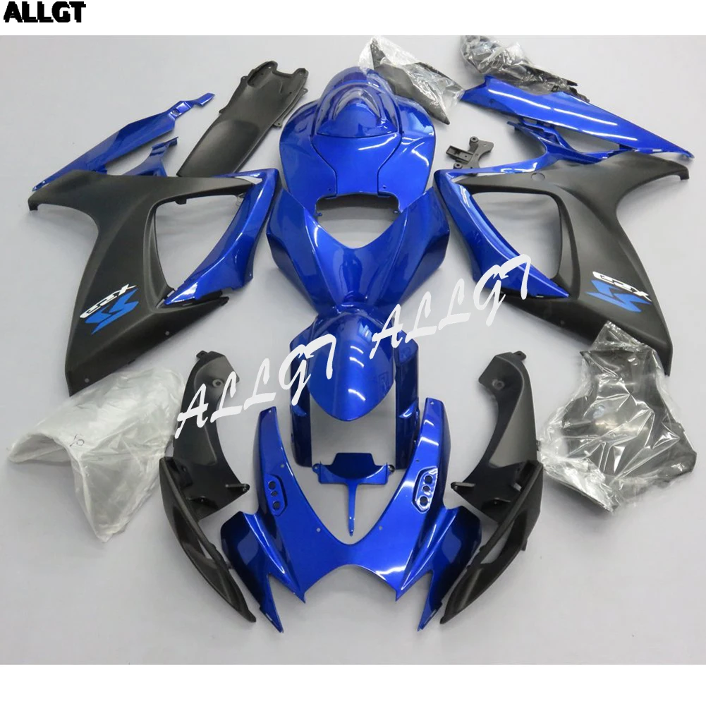 

ALLGT Blue & Matt Black Fairing Kit for Suzuki GSXR 600 750 K6 2006-2007